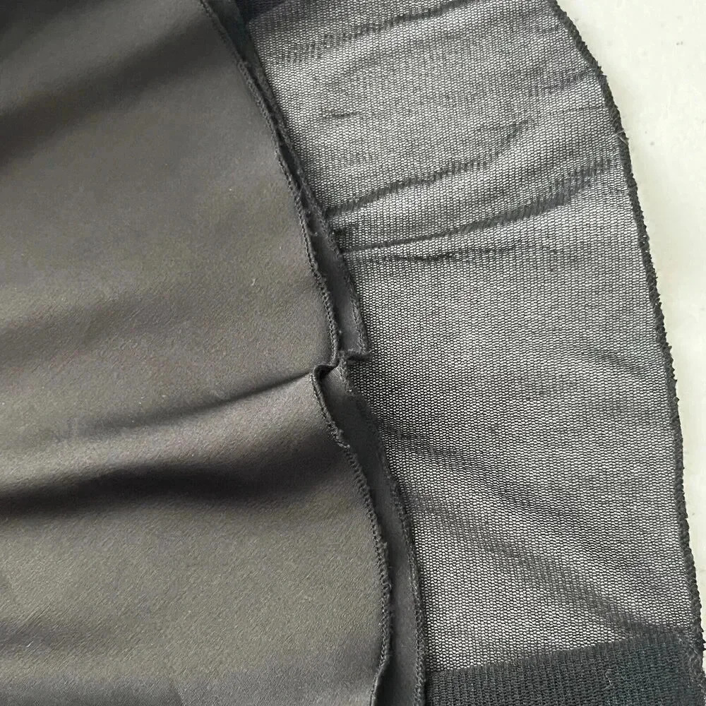 Alberto Makali Black Seamed Flowy Overlay Mesh Skirt‎ Flare Witchy Goth 14 - Picture 13 of 13